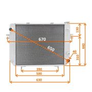 Радиатор Heli CPCD20-35 H2000 Isuzu C240 H25S2-10301