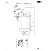 Электродвигатель гидравлики 580025661 рич-траков Yale MR14/14H - MR16/16H/16N - MR20/20H/20W - MR25 C849